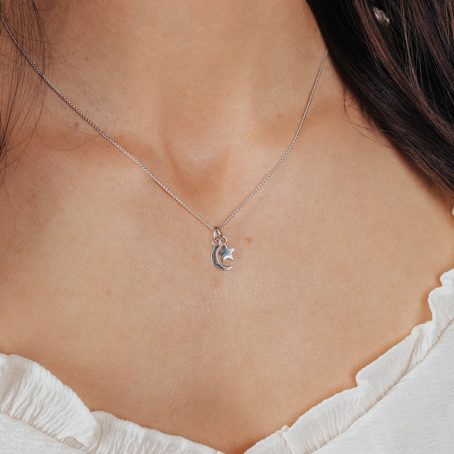 Eros Milano Sets Star & Moon Charm Set