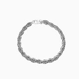 Marcasite Collection Bracelets Silver / Black Marcasite Rounded-Leaf Detail Bracelet