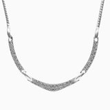 Marcasite Collection Necklaces Silver / Black Marcasite & Sterling Silver Necklace