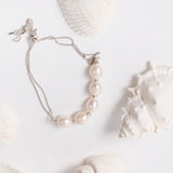 Masami Pearls Bracelets 5-Pearl Adjustable Friendship Bracelet
