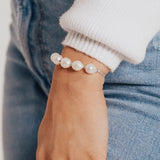 Masami Pearls Bracelets 5-Pearl Adjustable Friendship Bracelet