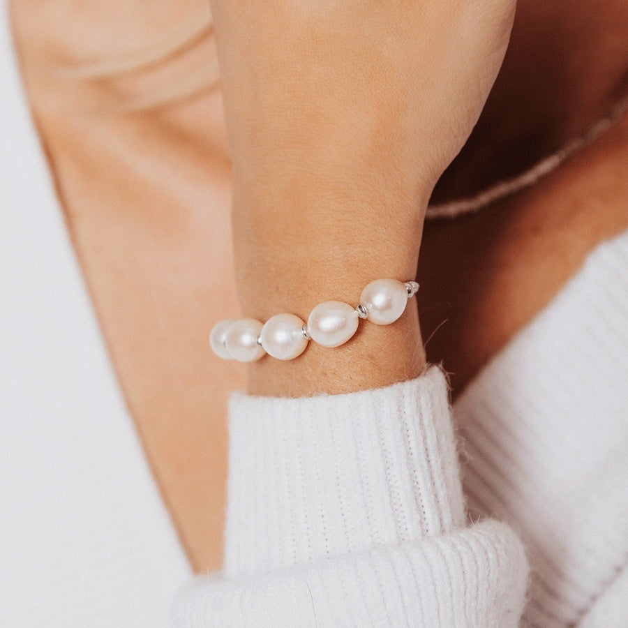 Masami Pearls Bracelets 5-Pearl Adjustable Friendship Bracelet