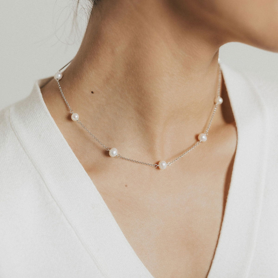 Masami Pearls Necklaces Pearl Freshwater Pearl Station Necklace
