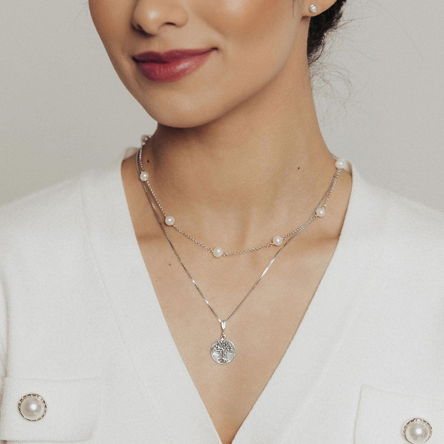 Masami Pearls Necklaces Pearl Freshwater Pearl Station Necklace