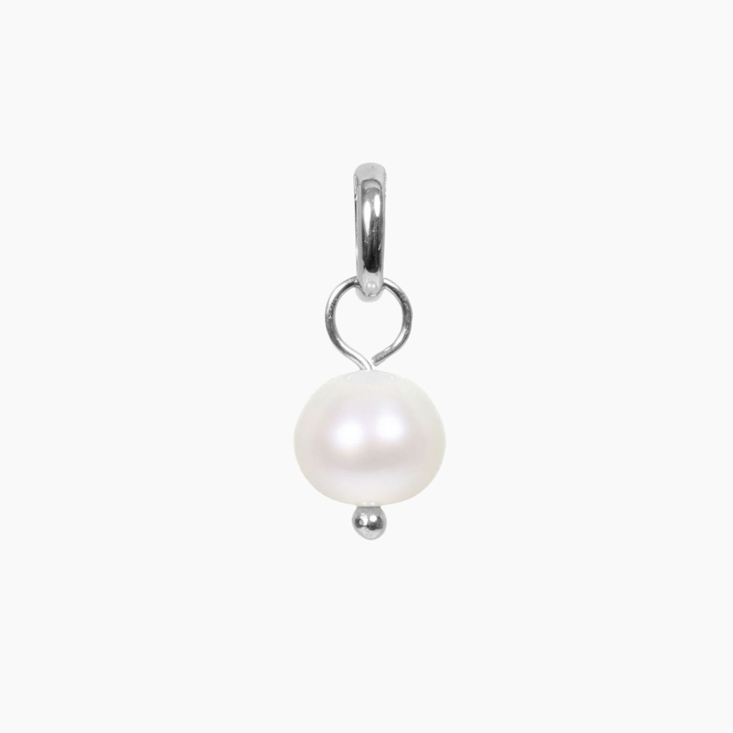 Freshwater Pearl Pendant Charm Silver Roma Designer Jewelry