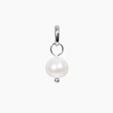 Masami Pearls Pendants Silver Freshwater Pearl Pendant Charm (Silver)