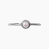 Masami Pearls Rings Roma Freshwater Pearl Stackable Sterling Silver Ring
