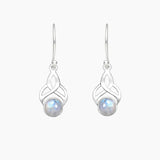 Moonstone Collection Earrings Rainbow Moonstone Celtic Earrings