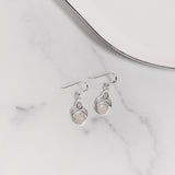 Moonstone Collection Earrings Rainbow Moonstone Celtic Earrings