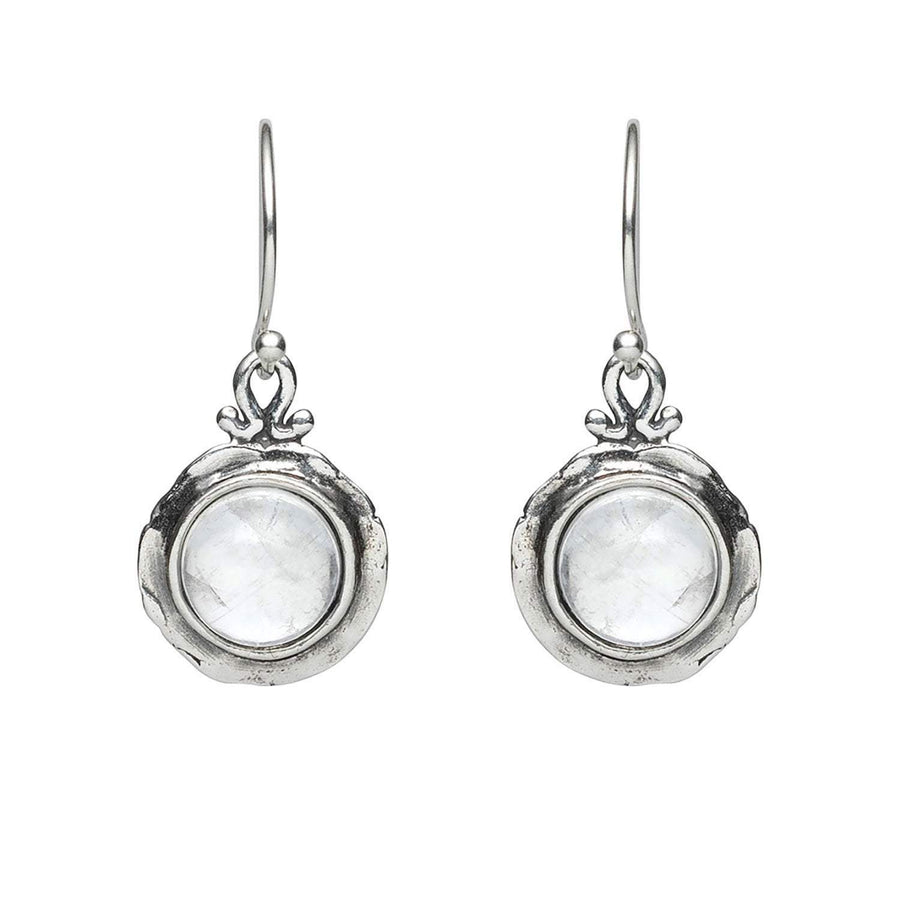 Moonstone Collection Earrings White / Silver Moonstone Nested Sterling Silver Earrings