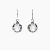 Moonstone Collection Earrings White / Silver Moonstone Nested Sterling Silver Earrings