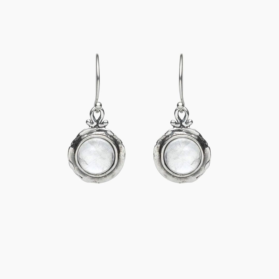 Moonstone Collection Earrings White / Silver Moonstone Nested Sterling Silver Earrings