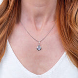Moonstone Collection Pendants Moonstone Nested Sterling Silver Pendant