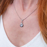 Moonstone Collection Pendants Moonstone Nested Sterling Silver Pendant