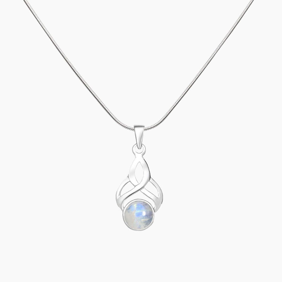 Moonstone Collection Pendants Pendant + Chain Rainbow Moonstone Celtic Pendant