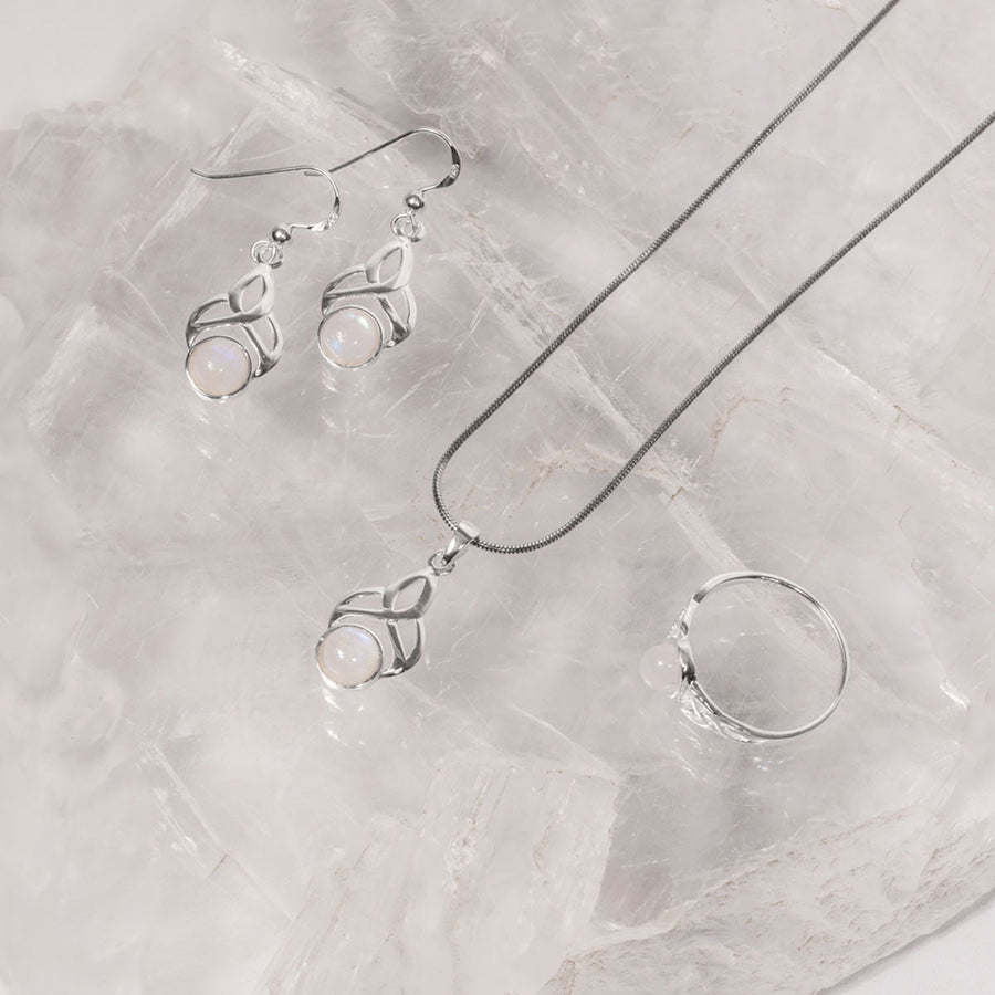 Moonstone Collection Pendants Rainbow Moonstone Celtic Pendant