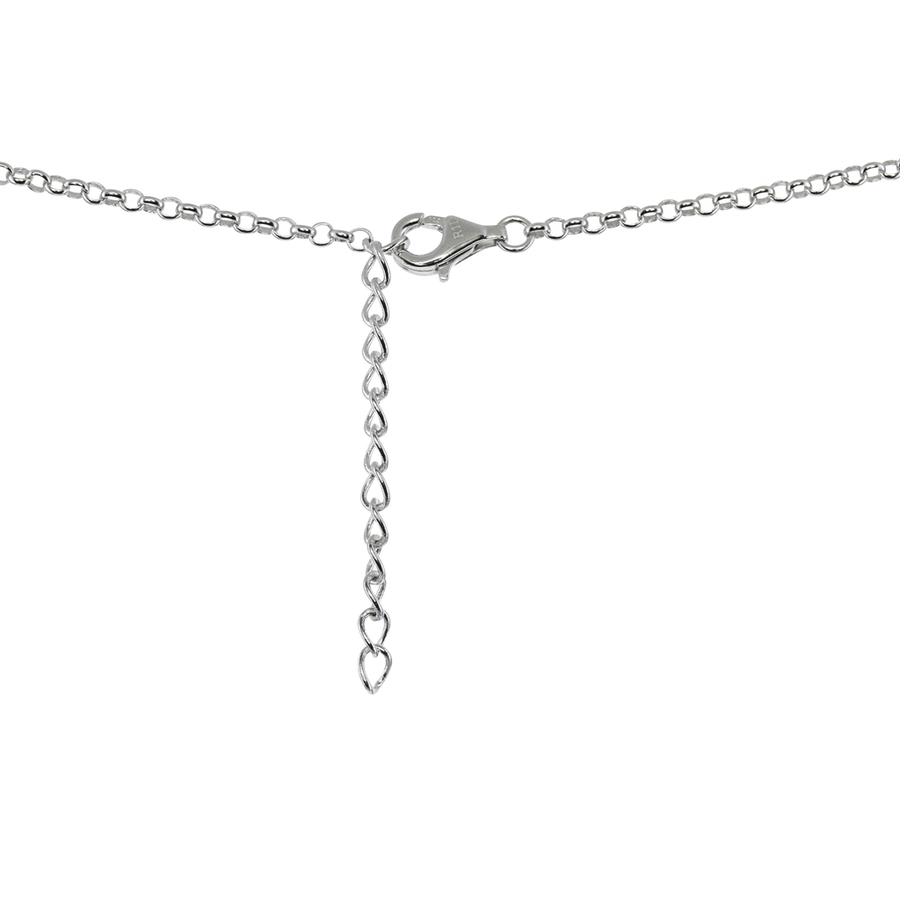 Mystic Necklaces Color / Blue Blue Mystic Quartz Oval Necklace in Sterling Silver