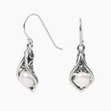 Ocean Collection Earrings Pearl Freshwater Pearl Calla Lily Earrings in Sterling Silver