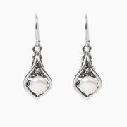 Ocean Collection Earrings Pearl Freshwater Pearl Calla Lily Earrings in Sterling Silver