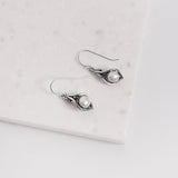 Ocean Collection Earrings Pearl Freshwater Pearl Calla Lily Earrings in Sterling Silver