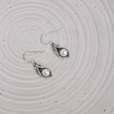 Ocean Collection Earrings Pearl Freshwater Pearl Calla Lily Earrings in Sterling Silver