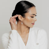 Ocean Collection Earrings Pearl Freshwater Pearl Calla Lily Earrings in Sterling Silver