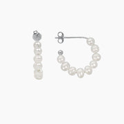 Ocean Collection Earrings Pearl Freshwater Pearl Hoop Earrings
