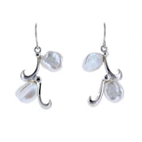 Ocean Collection Earrings White / Pearl Freshwater Pearl Branched Dangle Earrings