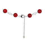 Ocean Collection Necklaces Default Title / Red Coral Red Coral Ball & Sterling Silver Necklace