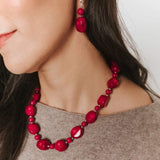 Ocean Collection Necklaces Default Title / Red Coral Red Coral Single Strand Chunky Necklace
