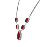 Ocean Collection Necklaces Default Title / Red Red Coral Drop Bali-Style Necklace