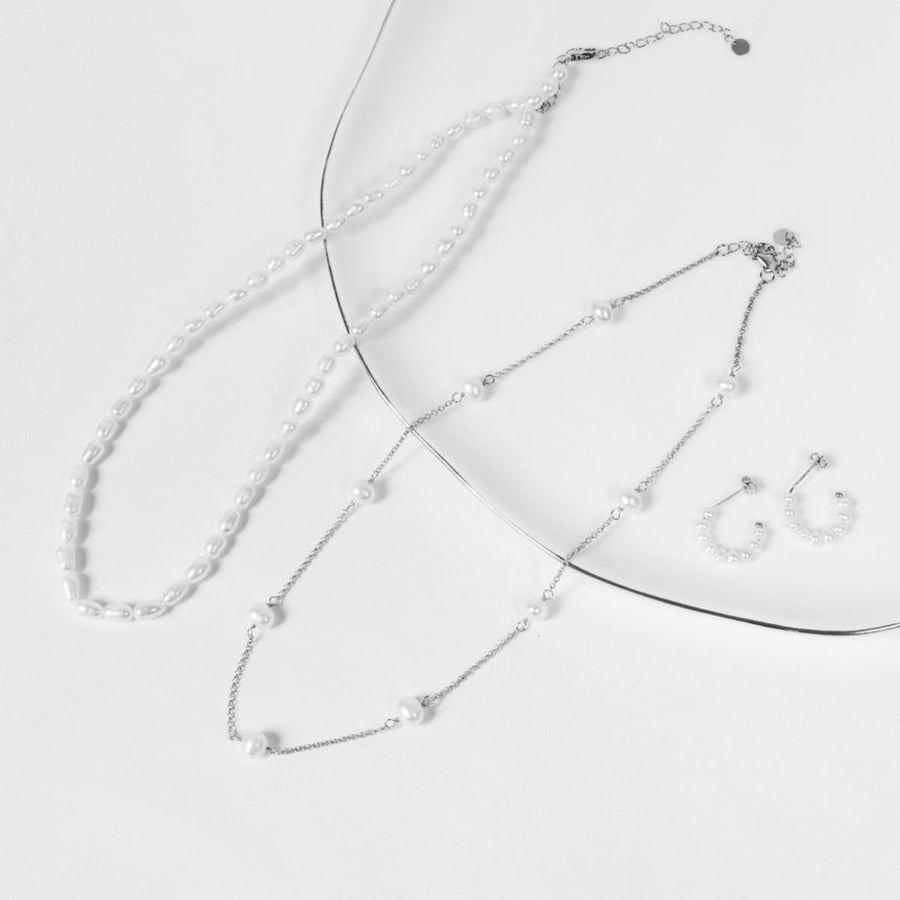 Ocean Collection Necklaces Pearl Oval Freshwater Pearl Necklace