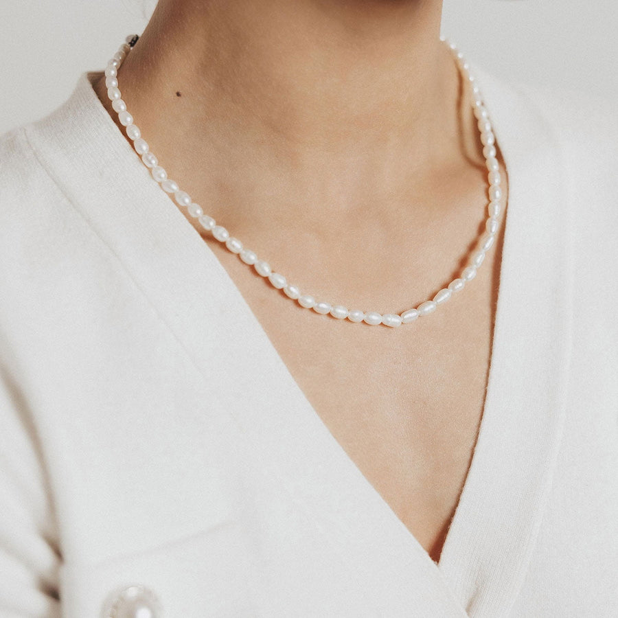 Ocean Collection Necklaces Pearl Oval Freshwater Pearl Necklace