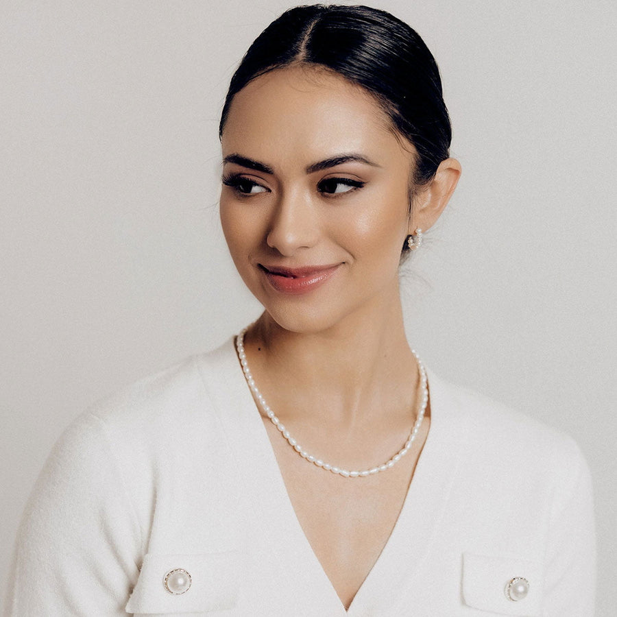 Ocean Collection Necklaces Pearl Oval Freshwater Pearl Necklace