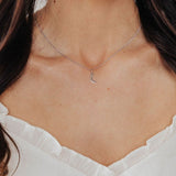Roma Charm Collection Pendant Silver Roma Crescent Moon Charm (Silver)