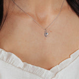 Roma Charm Collection Pendant Silver Roma Crescent Moon Charm (Silver)