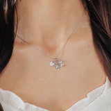 Roma Charm Collection Pendant Silver Roma Heart CZ Charm (Silver)