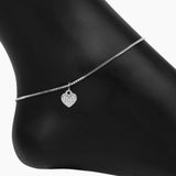 Roma Charm Collection Pendant Silver Roma Heart CZ Charm (Silver)