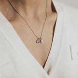 Roma Charm Collection Pendant Silver Roma Whale Tail CZ Charm (Silver)