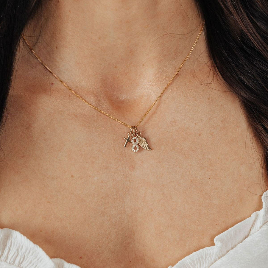 Roma Charm Collection Pendants Gold Roma Angel Wing Charm (Gold)
