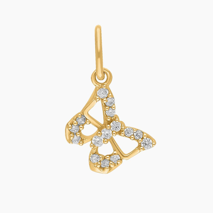 Roma Charm Collection Pendants Gold Roma Butterfly CZ Charm (Gold)