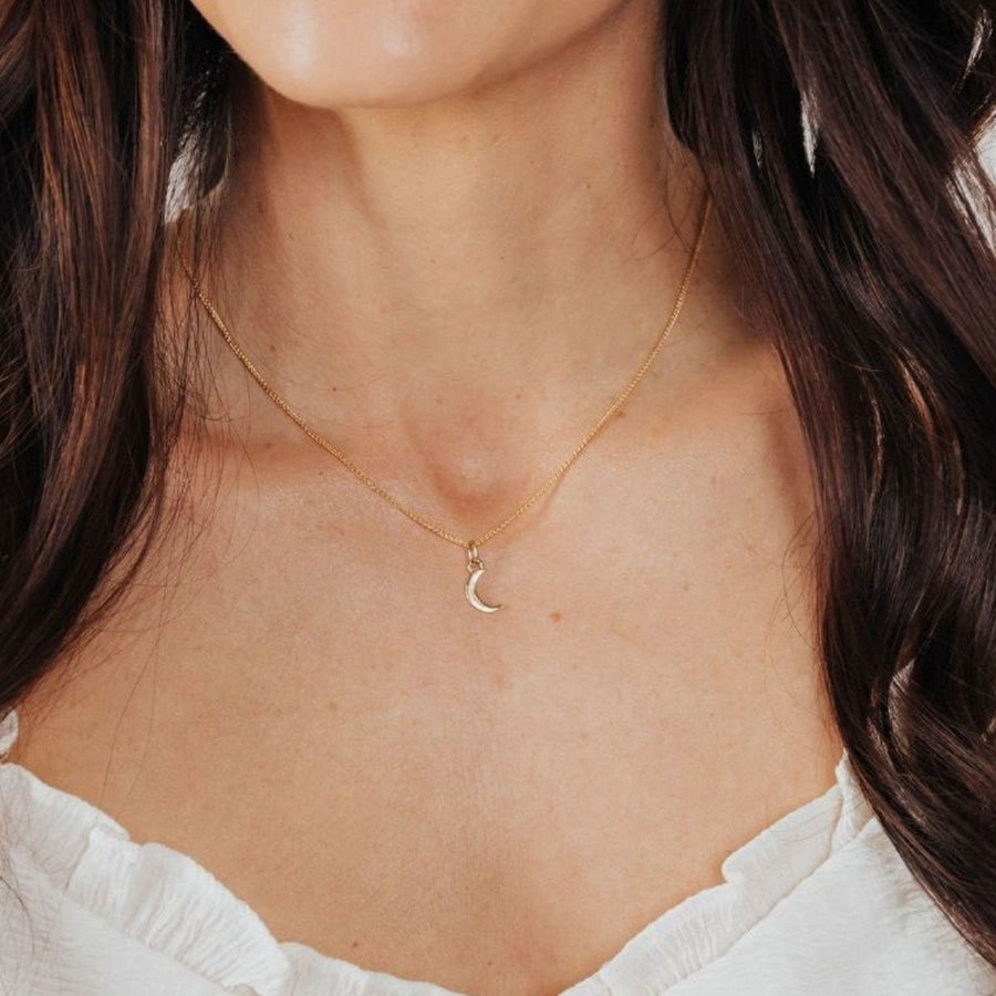 Roma Charm Collection Pendants Gold Roma Crescent Moon Charm (Gold)