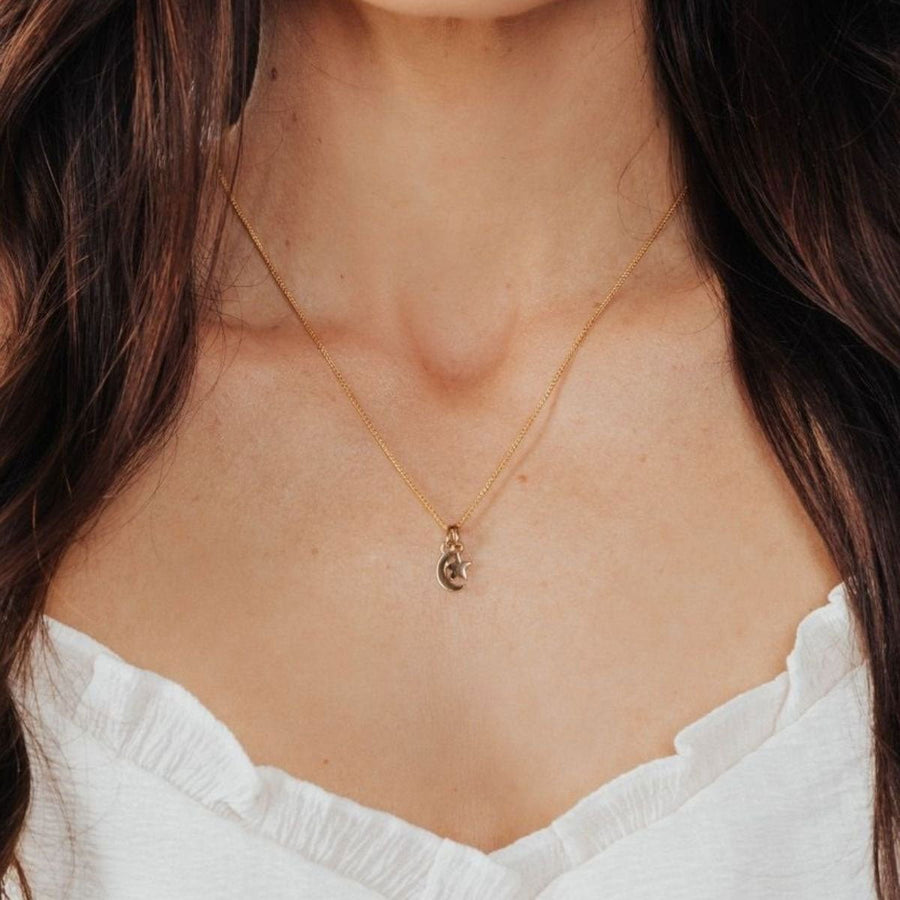 Roma Charm Collection Pendants Gold Roma Crescent Moon Charm (Gold)