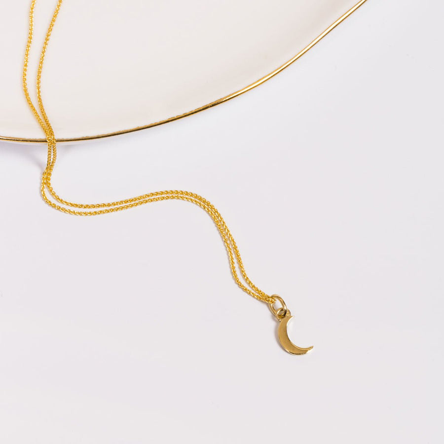 Roma Charm Collection Pendants Gold Roma Crescent Moon Charm (Gold)