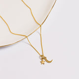 Roma Charm Collection Pendants Gold Roma Crescent Moon Charm (Gold)