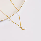 Roma Charm Collection Pendants Gold Roma Crescent Moon Charm (Gold)