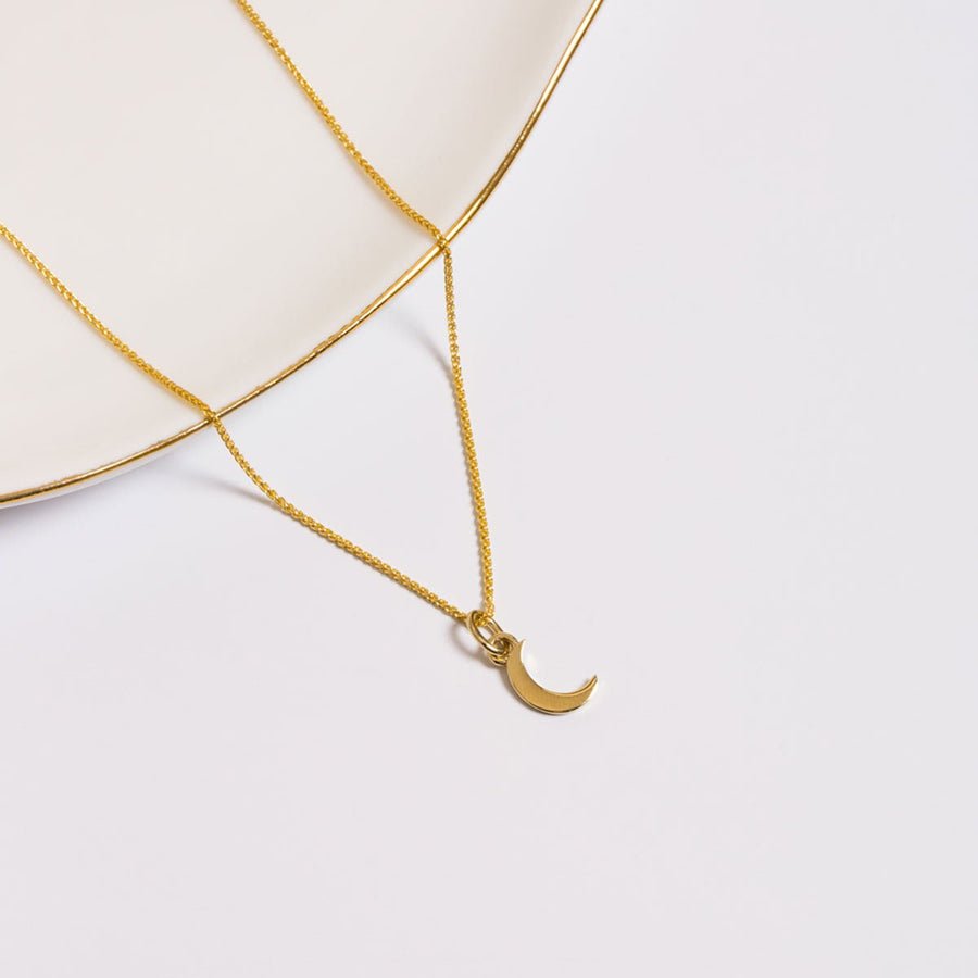 Roma Charm Collection Pendants Gold Roma Crescent Moon Charm (Gold)