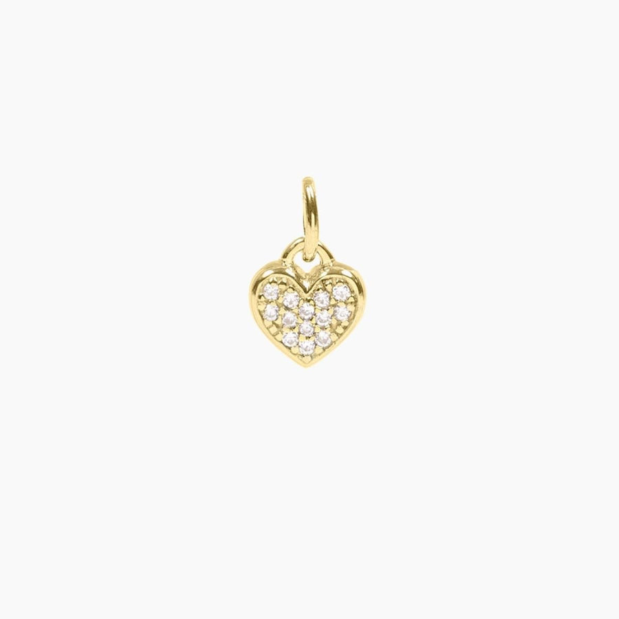 Roma Charm Collection Pendants Gold Roma Heart CZ Charm (Gold)