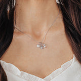 Roma Charm Collection Pendants Silver Roma Dragonfly CZ Charm (Silver)