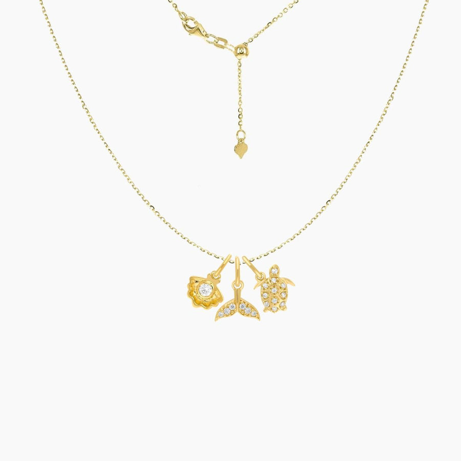 Roma Charm Collection Sets Gold Roma Ocean CZ Charm Set